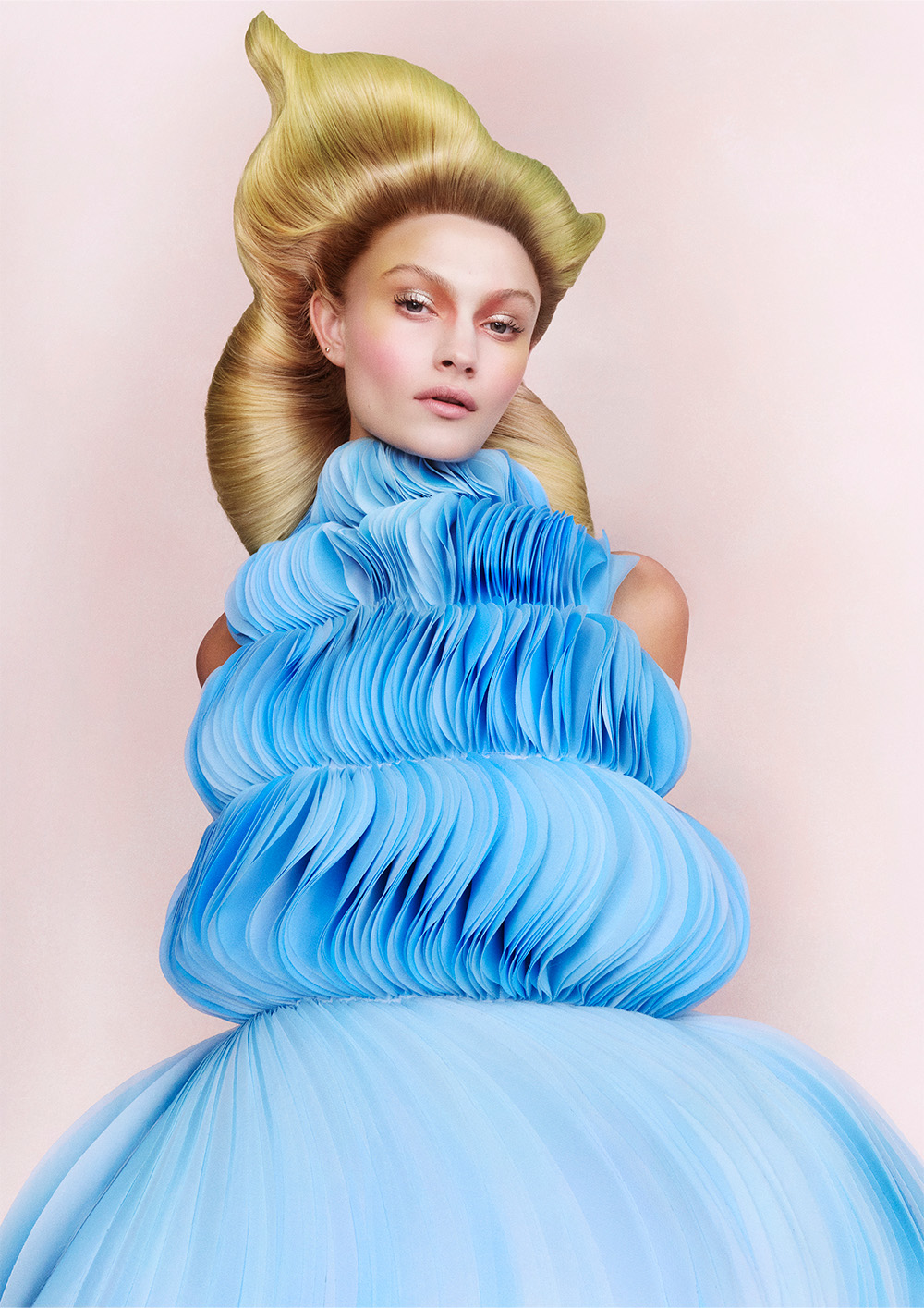 Blonde Avant Garde Sculpture - Lauren McCowan - LUCID FUTURISM Collection